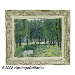 JULIEN GENOT (Belgian b.1884) Verdant River Lands