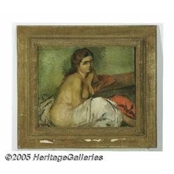 MOSES SOYER (American 1899-1974) Ida Nude Oil on 
