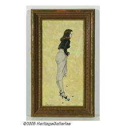 A D GREER (American 1904-1998) Too Many Chips Oil