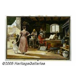 ALDO AFFORTUNATI (Italian b. 1906) The Apothecary