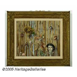 AARON BOHROD (American ) Maid in Japan Oil on boa