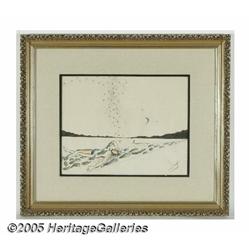 SALVADOR DALI (Spanish 1904-1989) Destino Ink and