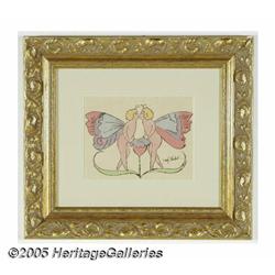 ANDY WARHOL (American 1928-1987) Two Butterflies 