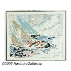 LEROY NEIMAN (American B.1926) America's Cup, 196