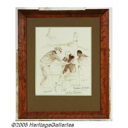 LEROY NEIMAN (American b. 1921) In the Corner, 19