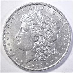 1897-O MORGAN DOLLAR  CH AU