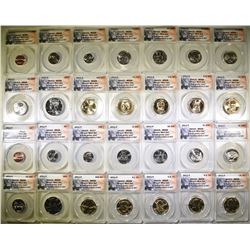 2011-P & D 28-COIN MINT SET  ANACS  MS-68
