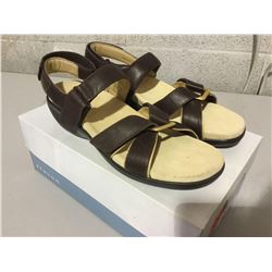 AravonKira Adjustable Brown Narrow Sandal 10