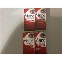 Lot of Visine Red Eye Original (4 x 15ml)
