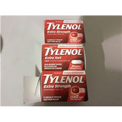 Lot of Tylenol Extra Strength (3 x 24)