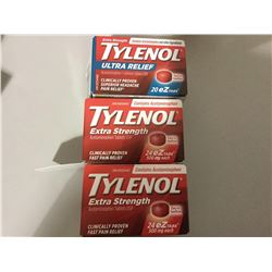 Lot of Tylenol Assorted (2 x 24) (1 x 20)