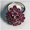 Image 2 : Sterling Silver Ruby Ring (7.83g) Retail $390