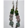 Image 1 : $140 Silver Multi Gemstone Earrings (app4.5g)