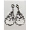 Image 1 : $140 Silver CZ Earrings (app 6g)