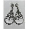 Image 2 : $140 Silver CZ Earrings (app 6g)