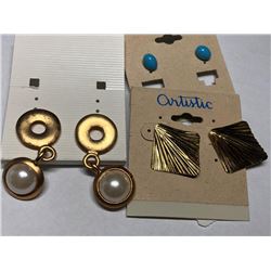 Lot of 3 High Fashion Earrings