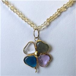 Multiple Genuine Gemstones Necklace