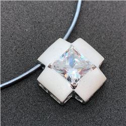 $100 Silver CZ Pendant