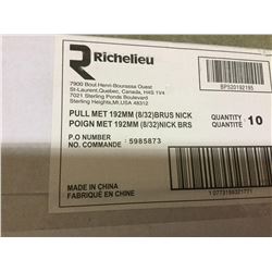 Lot of Richelieu Brushed Nickel Pulls (192mm)