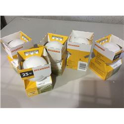 Lot of Sylvania 25W Light Bulbs (5)