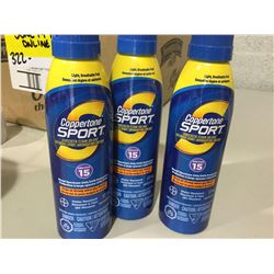 Lot of Coppertone Sport Sunscreen SPF 15 (3 x 177ml)