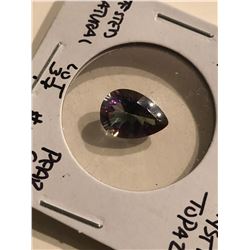 Rare HUGE 5.05 Carat MYSTIC TOPAZ Pear Cut Tested Natural