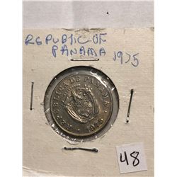 1975 Republic of Panama 5 Cents Coin in MS High Grade