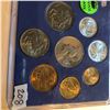 Image 2 : Rare 1973 B Greece Complete Coin Set Uncirculated in Hard Display Case