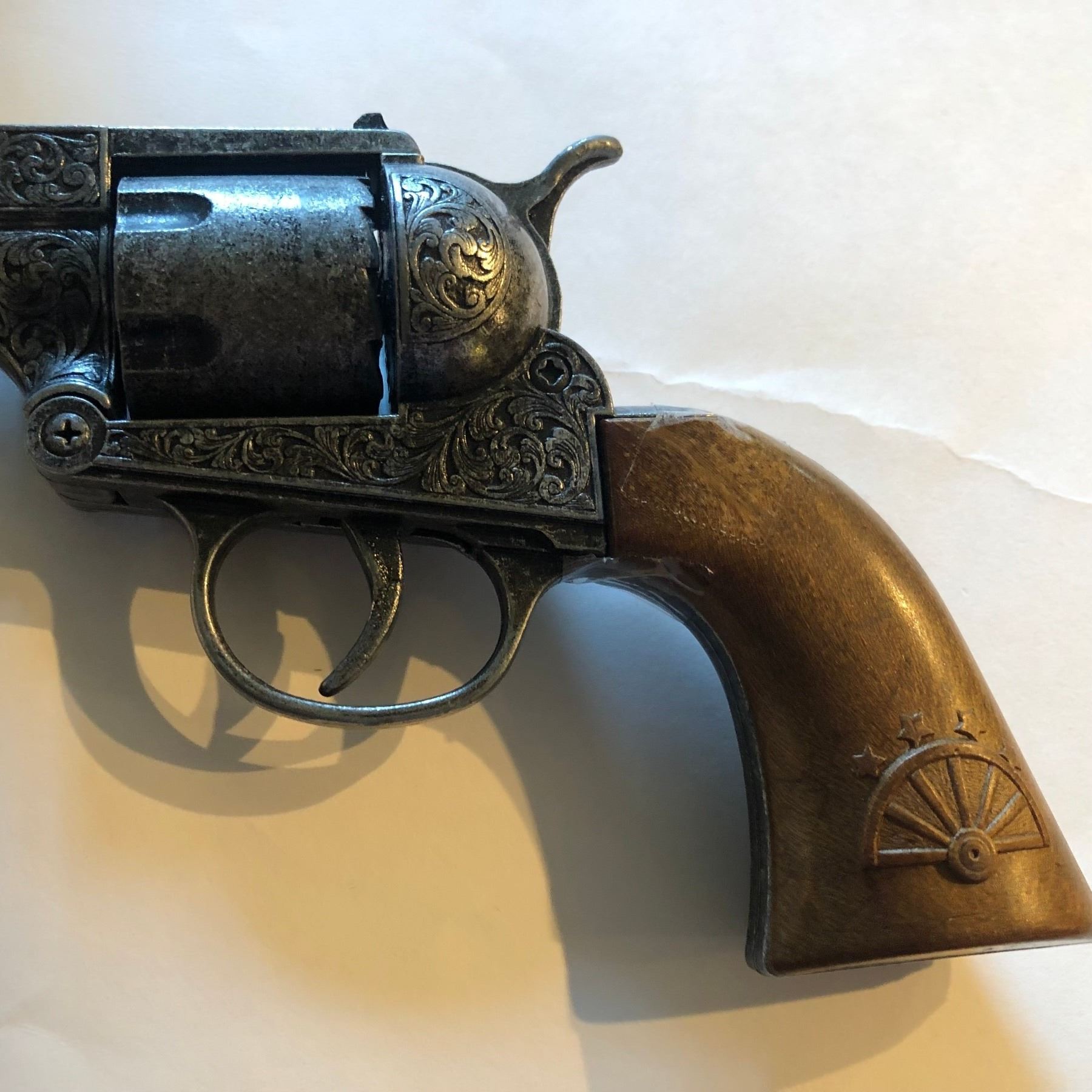 Extremely Rare VintageEdisonGiocattoliMetalToyCapGun Complete