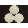 Image 1 : 1960-D,62-D & 63-D FRANKLIN HALF DOLLARS