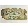 Image 1 : 1862 STATE OF LOUISIANA $1 OBSOLETE BANK NOTE