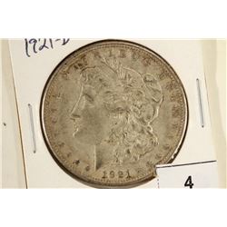 1921-D MORGAN SILVER DOLLAR