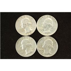 2-1964-P & 2-1964-D WASHINGTON SILVER QUARTERS