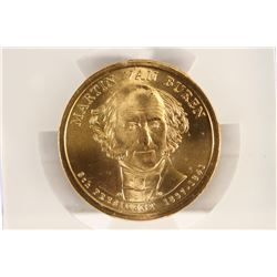 2008-P MARTIN VAN BUREN DOLLAR ICG SP69 SATIN