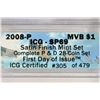 Image 3 : 2008-P MARTIN VAN BUREN DOLLAR ICG SP69 SATIN