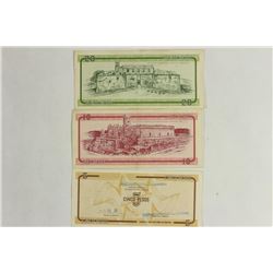 CUBA 5,10 & 20 PESOS FOREIGN EXCHANGE CERTIFICATES