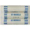 Image 1 : 3-$2 ROLLS OF 2010-D JEFFERSON NICKELS BU