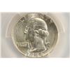 Image 1 : 1956 WASHINGTON SILVER QUARTER PCGS MS65