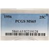 Image 3 : 1956 WASHINGTON SILVER QUARTER PCGS MS65
