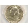 Image 1 : 1964-D WASHINGTON SILVER QUARTER PCGS MS65