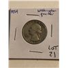 Image 1 : 1954 P Washington Silver Quarter Dollar Nice Early US Coin