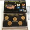 Image 1 : 2000 GOLD EDITION Mint Complete State Quarters Set MA MD SC NH VA in Original Package