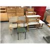 Image 1 : ASSORTED STOOLS, CHAIRS, GARMENT CARTS