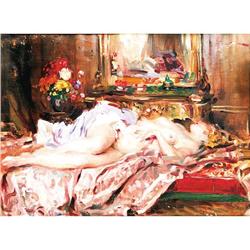Vigh, Bertalan  Rimaszombat, 1890 - ,  Lying Nude