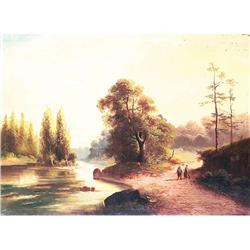 Austrian painter, second part 19th century  River