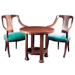 2 Armchairs, 1 Table