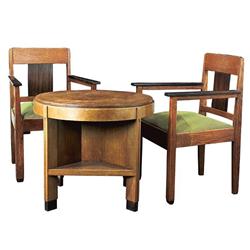 1 Table, 2 Chairs