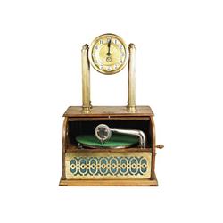 Gramophone with Clock