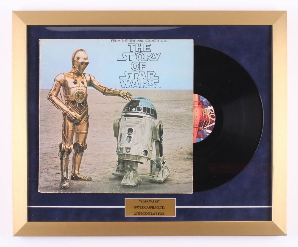 Vintage 1977 The Story Of Star Wars 18x22 Custom Framed Vinyl Soundtrack Record Album Display