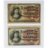 Image 1 : 1863 FRIEDBERG 1257-8 TWO PIECES